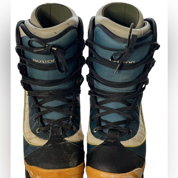 Burton Moto Snowboard Boots Mens Size 9.5 Blue Gray Traditional Lace Vintage - Picture 3 of 13